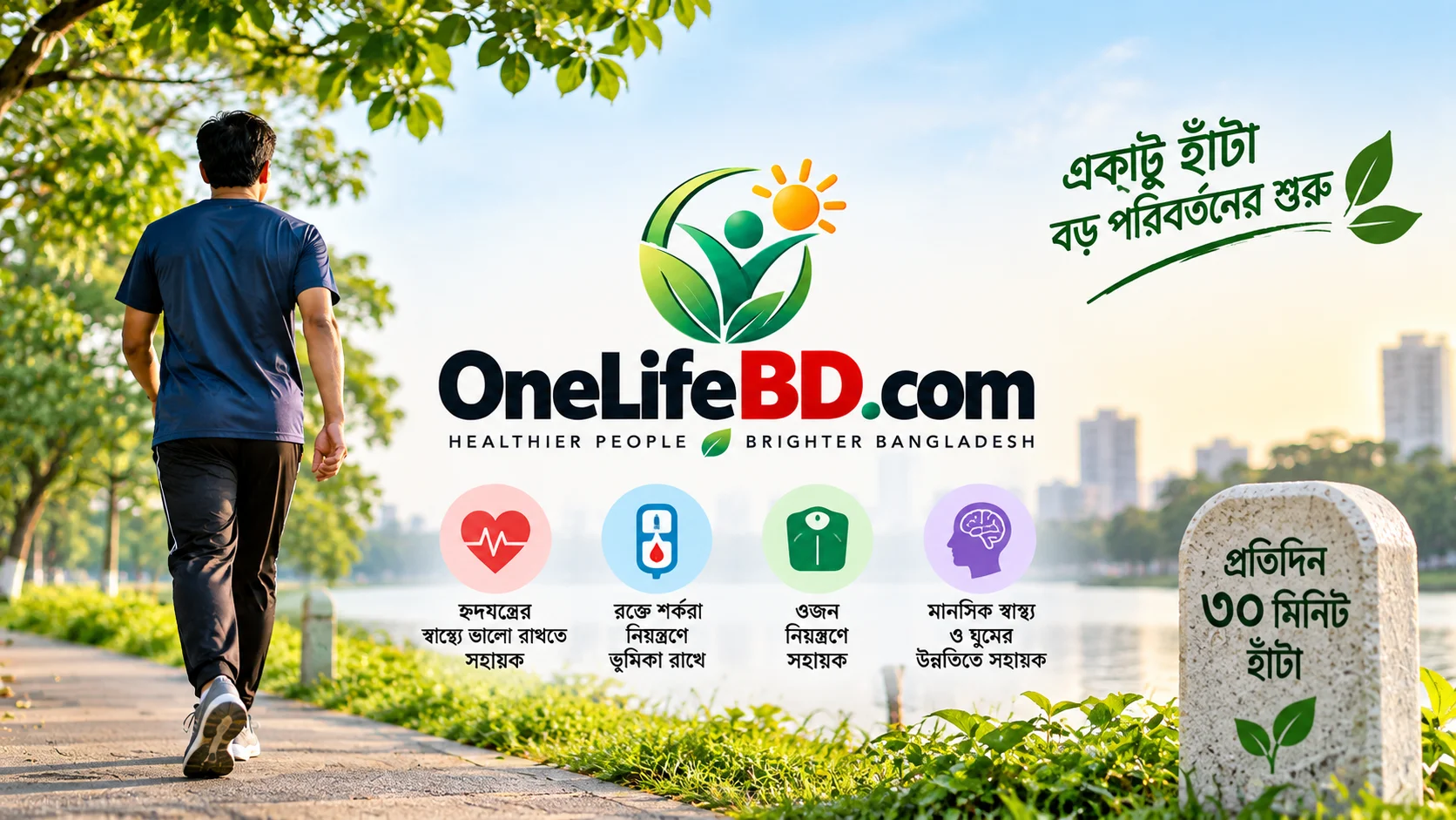 প্রতিদিন ৩০ মিনিট হাঁটলে শরীরে কী পরিবর্তন হতে পারে?