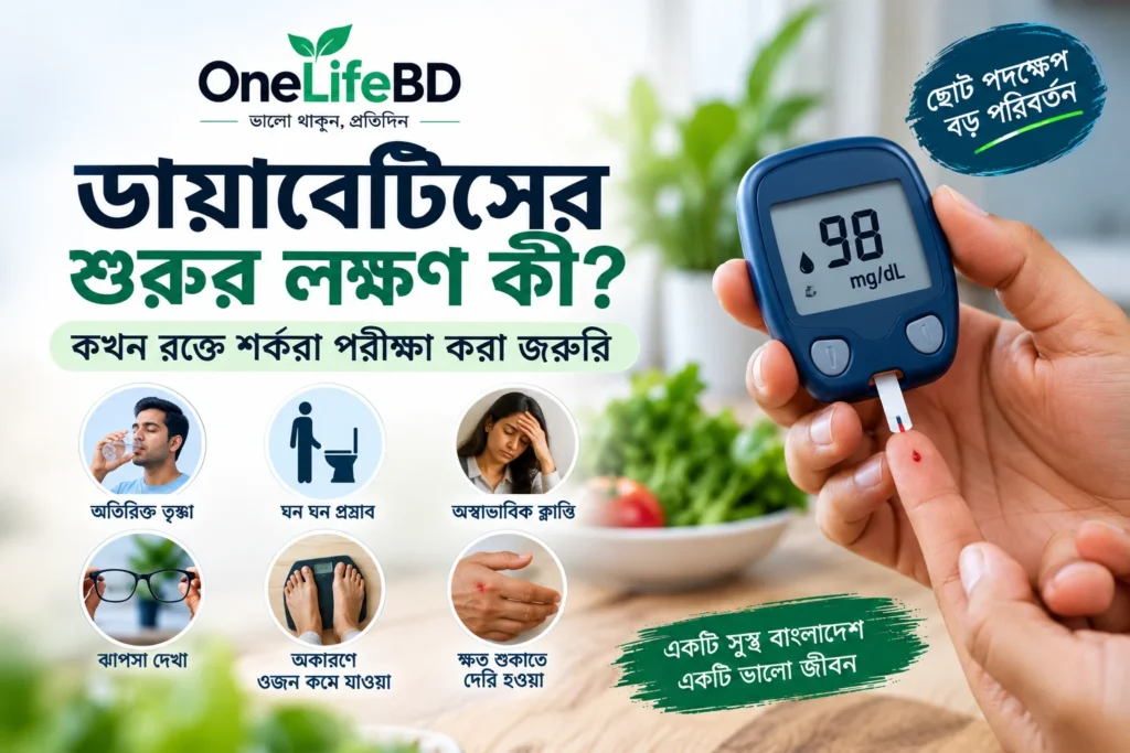 ডায়াবেটিসের লক্ষণ কী? কখন রক্তে শর্করা পরীক্ষা করা জরুরি