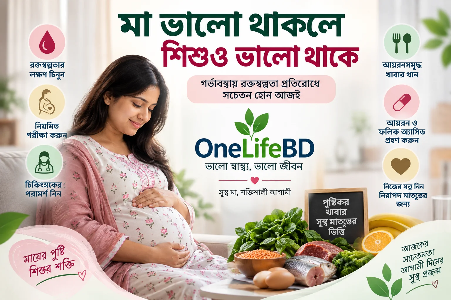 গর্ভাবস্থায় রক্তস্বল্পতার লক্ষণ কী? আয়রনের ঘাটতি হলে কী খাবেন