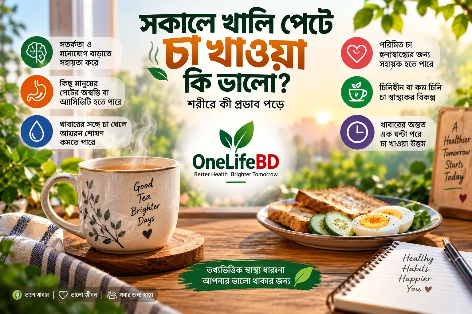 সকালে খালি পেটে চা খাওয়া কি ভালো? শরীরে কী প্রভাব পড়ে