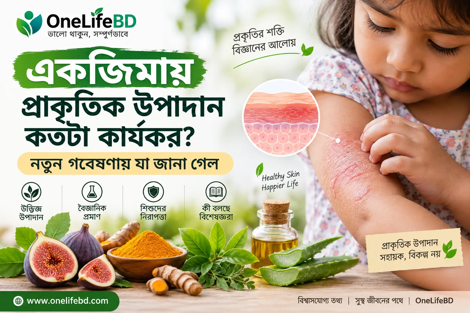 একজিমায় প্রাকৃতিক উপাদান নিয়ে ২০২৬ সালের গবেষণা